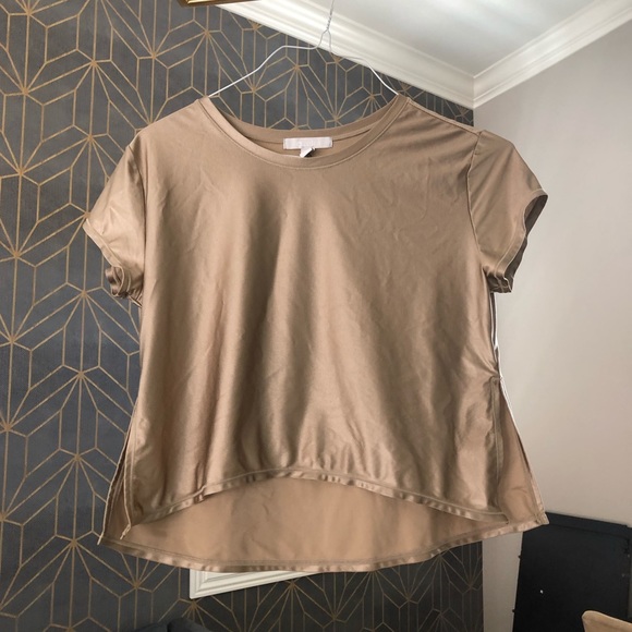 Gold workout top Clearance